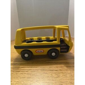 Vintage Little Tikes School Bus Yellow Tots Toddler Toy NO PEOPLE 12"
